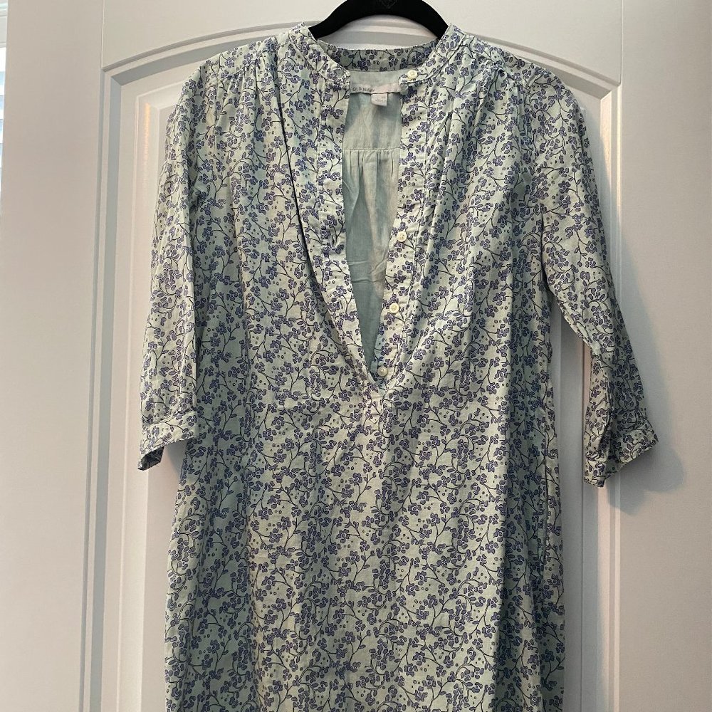 3/4 Length Sleeve Paisley Print Dress
